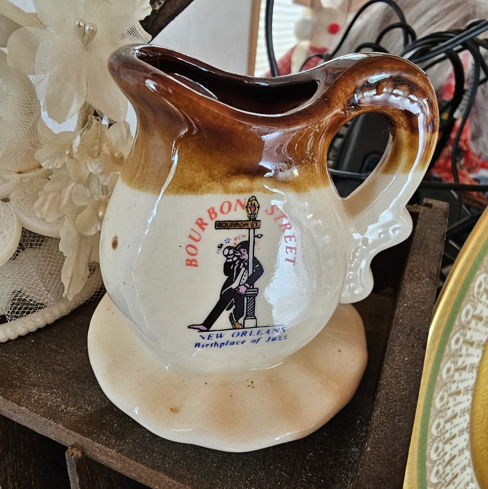 Vintage NOLA pitcher shaped shot glass trinket.